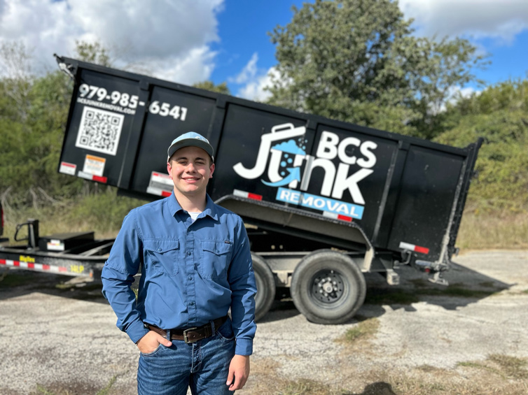 Dumpster rental ready for a home project